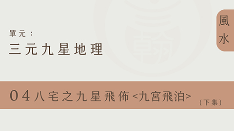 三元九星地理｜單元04◆八宅之九星飛佈（九宮飛泊） (下集)